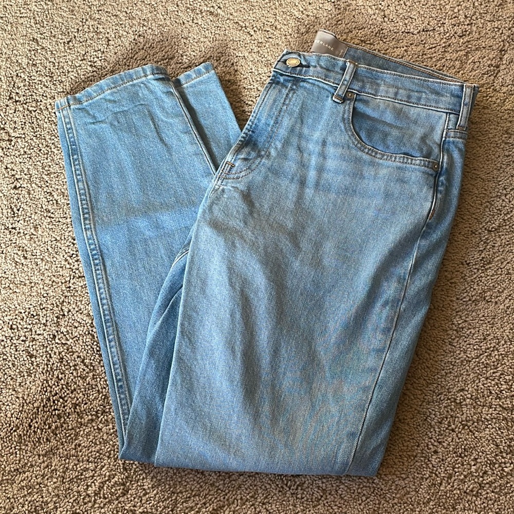 EVERLANE mid-rise skinny light wash jean